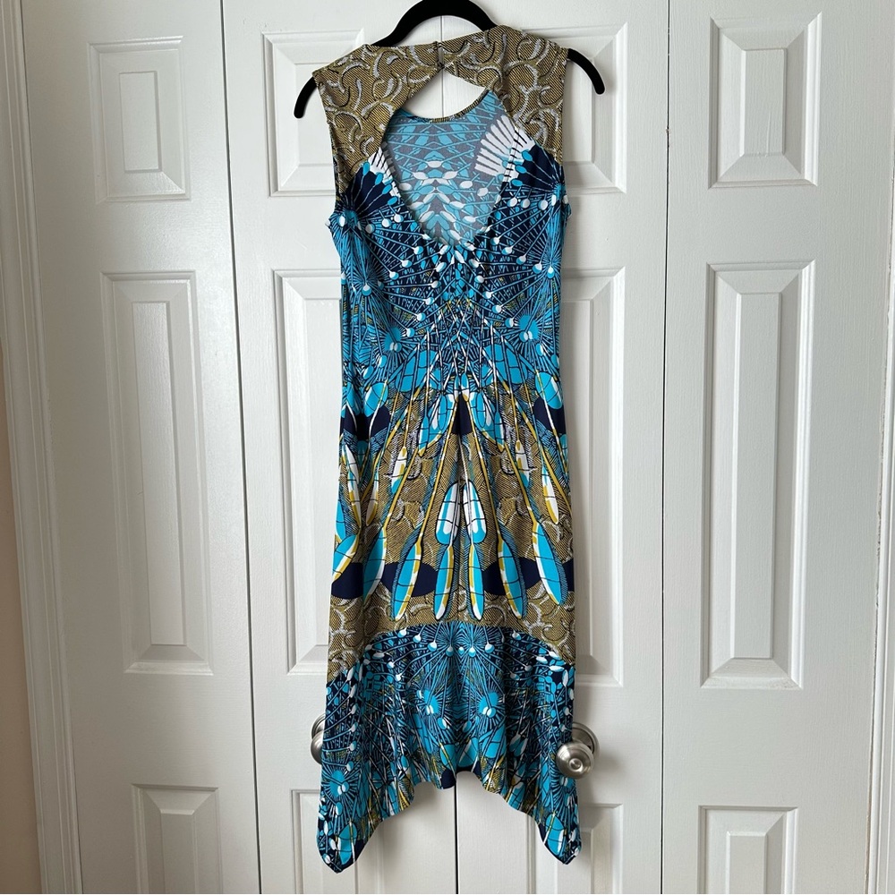 BCBG Max Azaria sleeveless geometric dress size XS - Picture 4 of 11